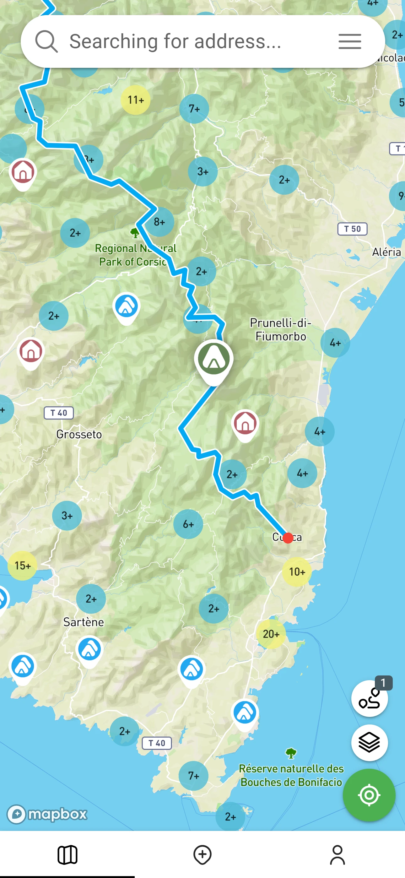 Spot details screen